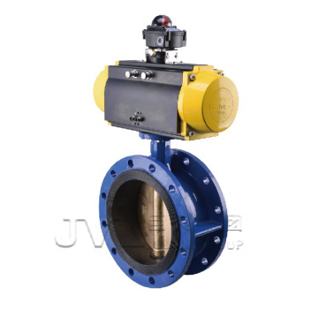 ISO14001 pneumatic stainless steel wafer butterfly valve rubber sealing flanged triple eccentric butterfly valve